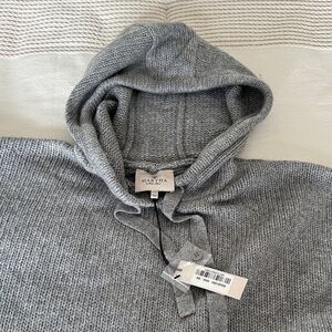 Martha Stewart Charcoal Hooded Sweater